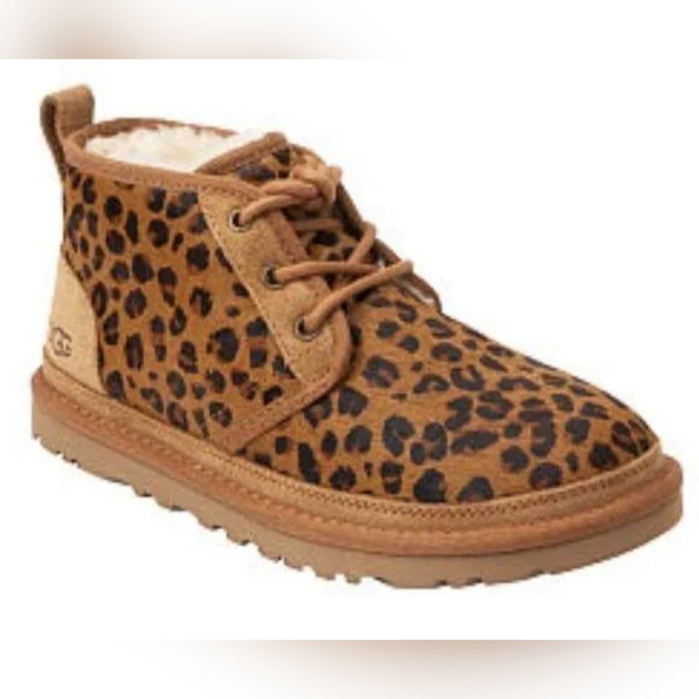 UGG Women’s Neumel Leopard Boot size 6